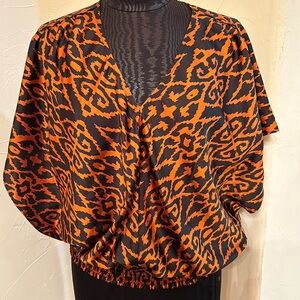 Chico’s Ikat print dolman sleeve top